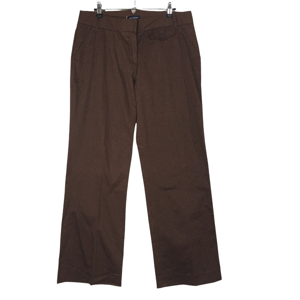 Max Edition MaxStudio Brown Andorra Wide Leg Pants Size 10